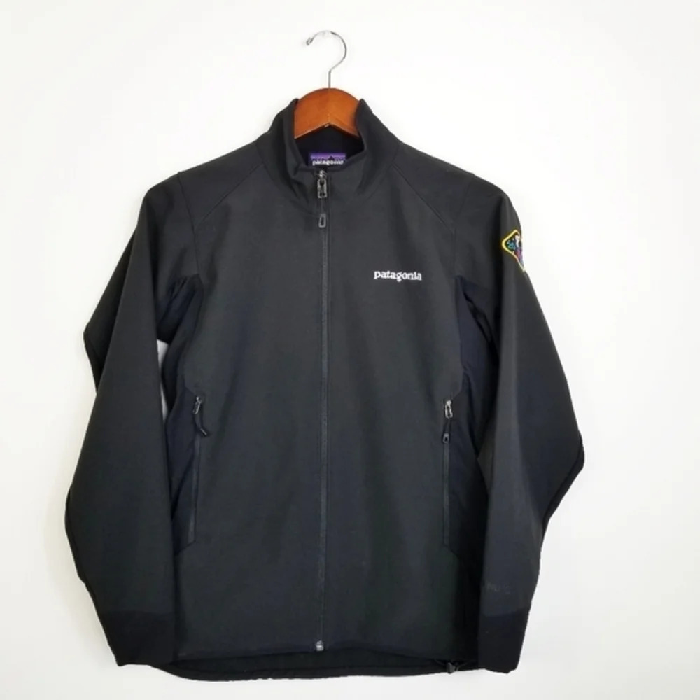 PATAGONIA Black Lightweight‎ Zip Up Jacket XS